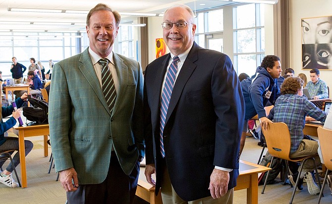 From left -- Tom Rollins and Harry Strong. 
