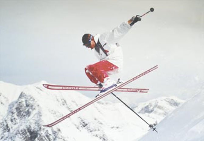 Matt Belford getting big air at Jackson, Wyo.