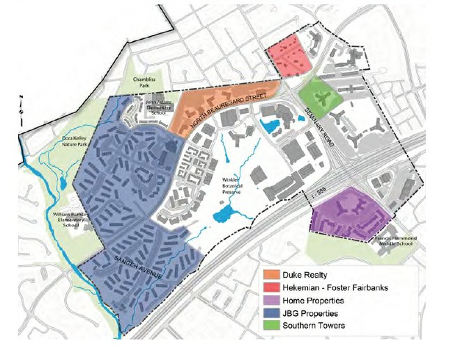 Alexandria planning officials are recommending a plan that would upzone 6 million square feet of existing buildings to 12.4 million square feet, asking for $148 million in exchange from developers to fund a fire station, pay for transit infrastructure and create dedicated affordable housing units.