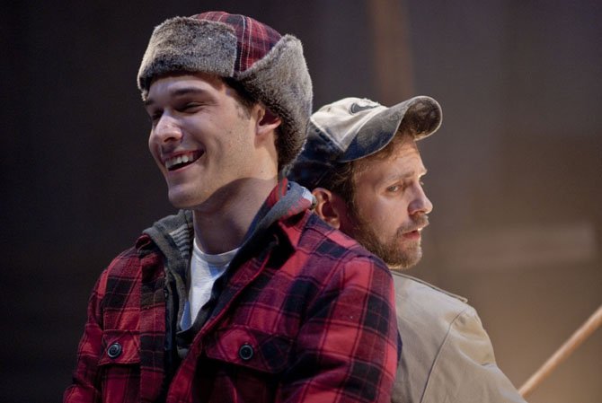 Elliott Kashner and Jonathan Lee Taylor in the 1st Stage production of ‘Almost, Maine.’