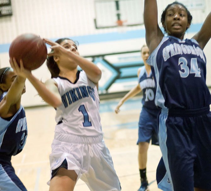 Whitman junior Kim Durante scored 14 points against Springbrook on Feb. 3.