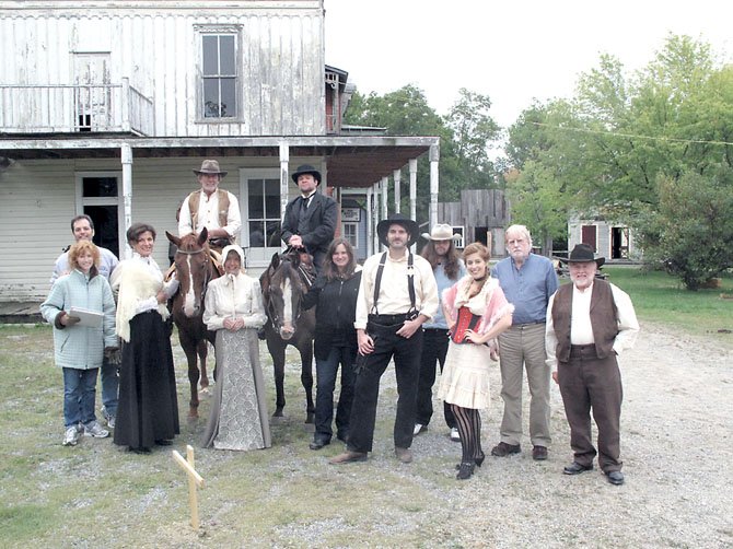 The cast and crew of "Thurston" on set in Wytheville, Va. Screenwriter Kathryn O’Sullivan, and Director Paul Awad are to the left. "Thurston" has recently been nominated to an award for best original web series.

