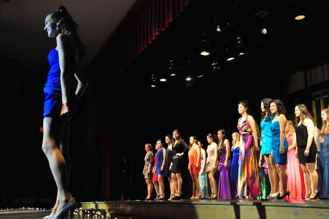 Students walk the runway during the annual Langley High School Fashion Show Saturday, Feb. 11. 