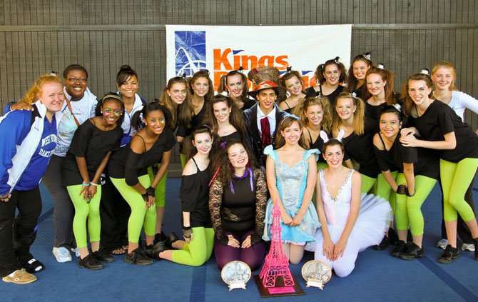 The West Potomac Varsity Dance Team at Kings Dominion competition in 2011