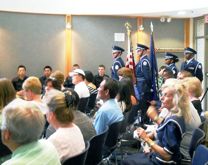 The first ceremony was held at Braddock Hall last June, 2011. U.S. Rep. Gerry Connolly’s office helped organize the ceremony along with Braddock Supervisor John Cook and Our Community Salutes, a nonprofit created in 2009 to recognize and honor high school seniors who plan to enlist in the military immediately after high school graduation. 

