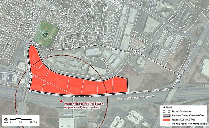 The Herndon Town Council voted Feb. 14 to defer a decision on the proposed Comprehensive Plan Amendment for the area north of the proposed Herndon-Monroe Metrorail station. The council will resume discussion at their Feb. 28 public hearing. 