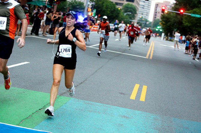 Arlington resident Abbe Burdetsky prepares for the 23rd annual Dana-Farber Marathon Challenge in Boston. 
