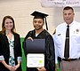 Inmate-Graduate Terrance Kerney with Instructor Krista Sofonia (left) ...