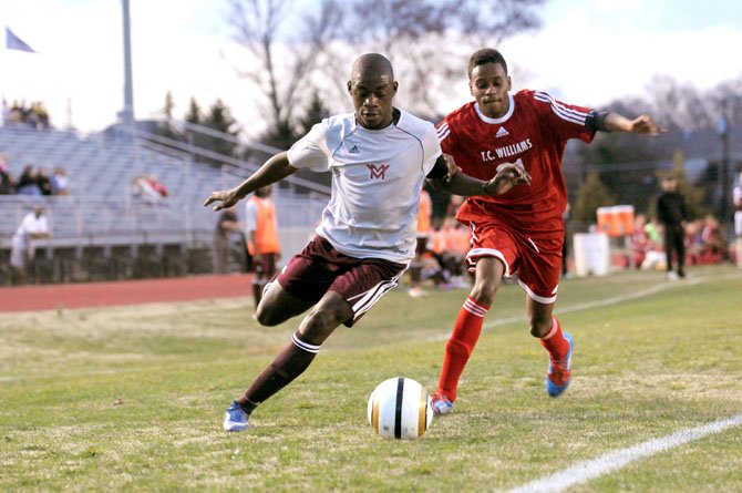 Senior midfielder Amardo Oakley is the Mount Vernon boys’ soccer team’s captain.