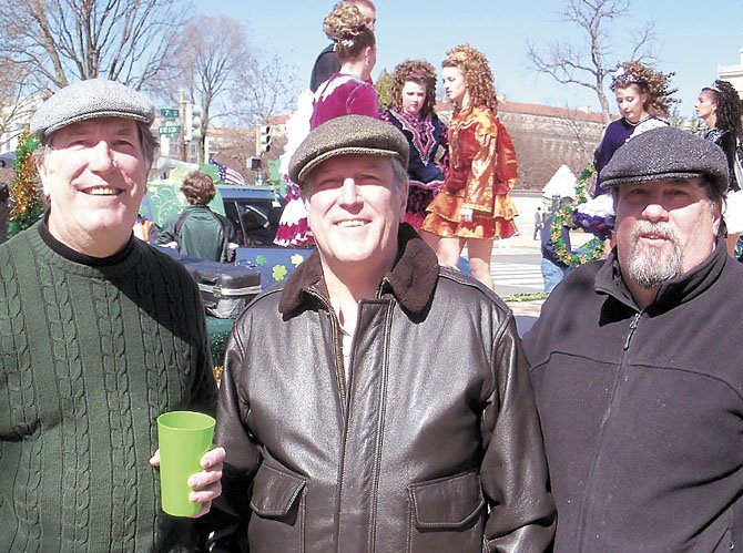 The Flying Cows of Ventry: From left are James, Tim and Jeff Walthall.
