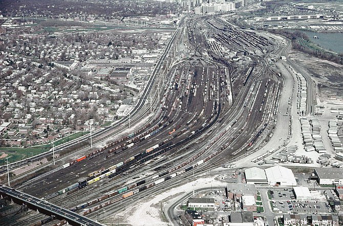 Photograph of the Potomac Yard about 1972.