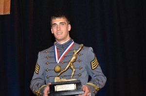 Andrew Rodriguez, a 2008 graduate of Bishop Ireton High School, was presented the 2011 James E. Sullivan Award March 20 in New York City.