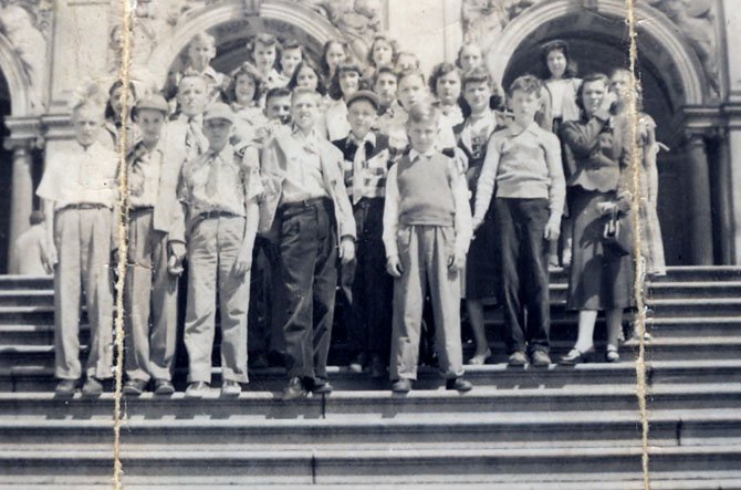 This is a picture of the last class at Forestville School 1952.