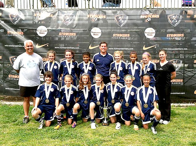 SYC Storm White won its second big tournament title over a four-week period with their championship showing at the prestigious Jefferson Cup, held March 18 in Richmond. 