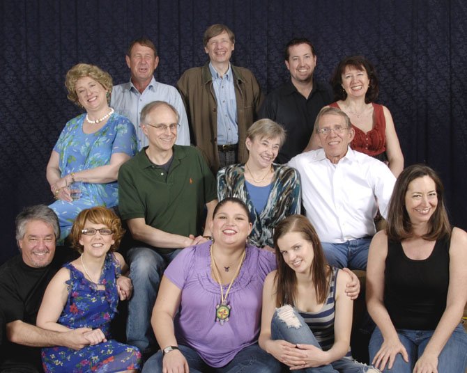 Seated first row, from left: Dino Coppa, Marisa Johnson, KJ Jacks, Andra Dindzans, Lee Slivka; second row: Gayle Nichols-Grimes, Rich Bird, Mary Suib, Mark Yeager; back row standing: Randall Baughman, David Gorsline, Matt Williams, Leta Hall.