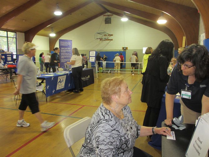 The first health and wellness fair focusing on mature adults was held on April 21 at the Vienna Community Center. Featured were screenings, information dissemination and exercise classes.