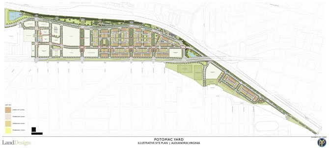 Project map shows the Land Bays and the features to be developed in each.
