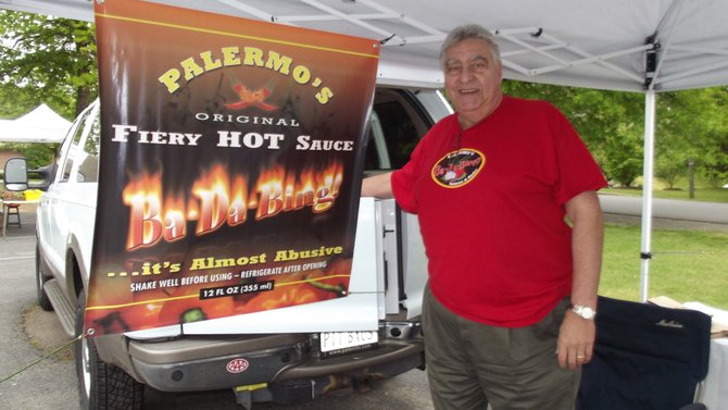 Mike Palermo of Great Falls, has been bringing his sauces and rubs to the market for three years.