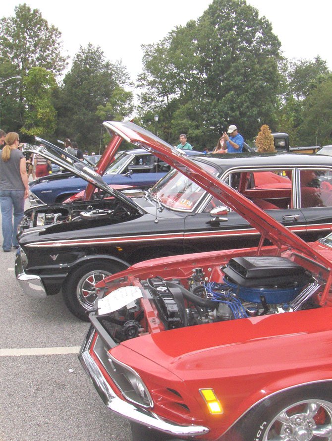 Classic cars such as the ones pictured will be on display during Chantilly Day, May 12.
