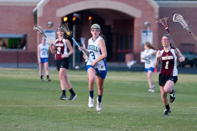 Maddy Flax and the Churchill girls’ lacrosse team enter the postseason as the 4A/3A West Region’s No. 2 seed.