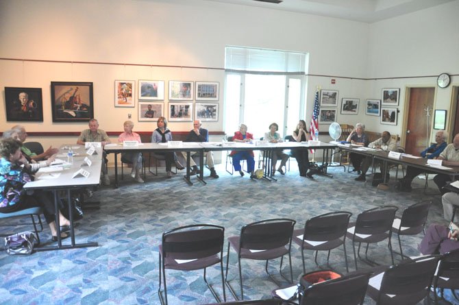 Members of the Great Falls Citizens Association’s Seniors Group meet at the Great Falls Library Wednesday, May 2. 

