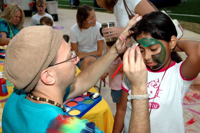 Face painting from last year's T.E.A.M. group.
