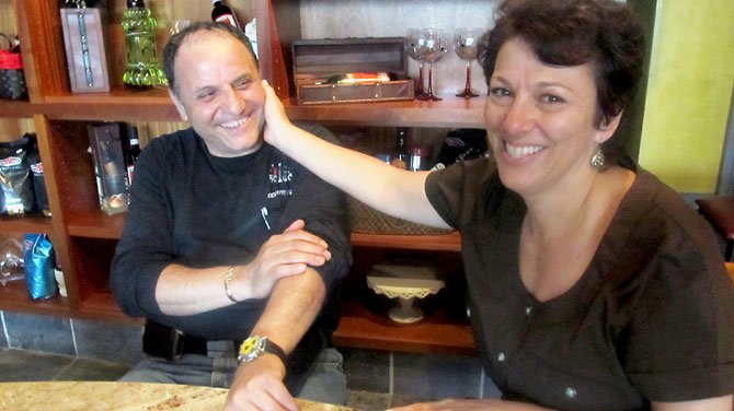 Guiseppe "Joe" Ricciardi and his wife Sharon at their new restaurant, Dolce Veloce Cicchetti Wine Bar in Fairfax.