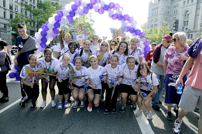 The Lee High girls' soccer team was all smiles following their 1.5-mile walk at the Lupus Walk fundraiser benefit in the Nation's Capital.