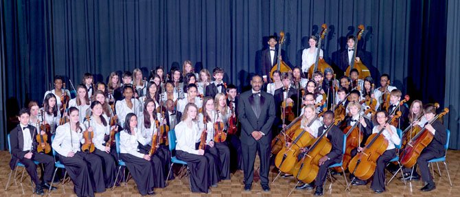 The George Washington Middle School Orchestra, conducted by Jonathan Ray Jones, performed April 30 at the John F. Kennedy Center.