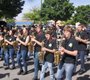 The saxophone section of Westfield High’s marching band.