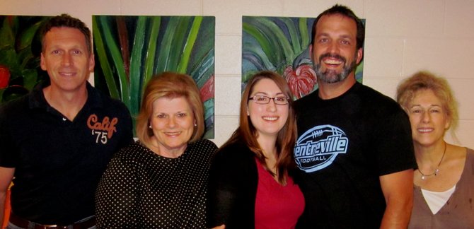 From left are Kris Killinger, Pam Young, Allison Dreon, Troy Hayes and Rory Marcaccio Schaffer.