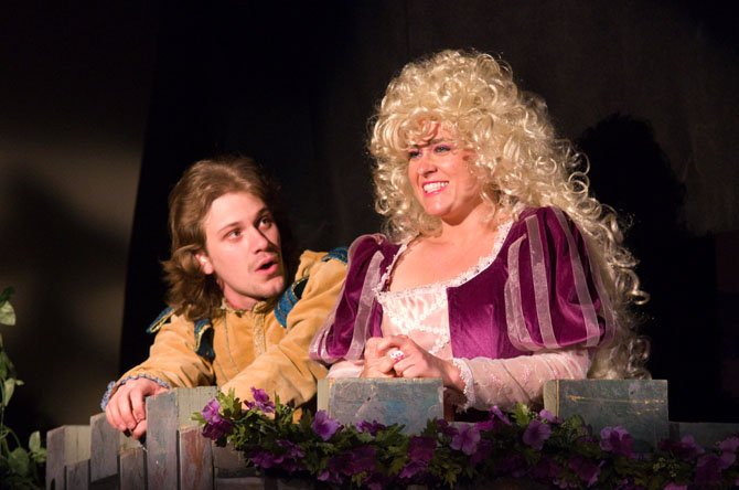 From left Eben Kuhns and Ashley San in the Workhouse production of the magical fairy tale "Rapunzel."