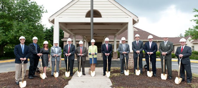 Vinson Hall Retirement Community broke ground to begin construction on a large expansion project on May 14.

