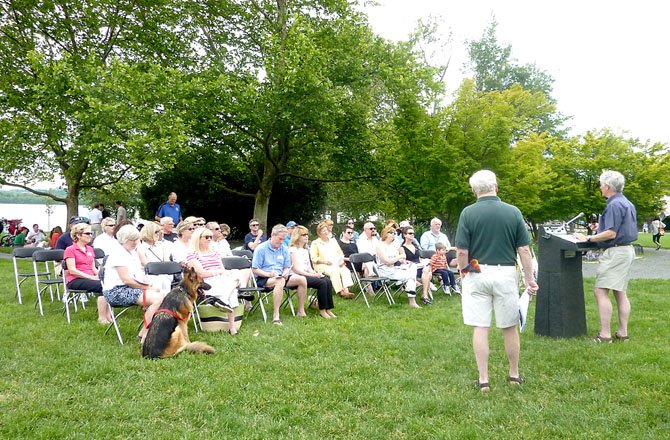 Residents and community members attend the annual Founders Park Community meeting May 20. Issues affecting the waterfront and the park were discussed.