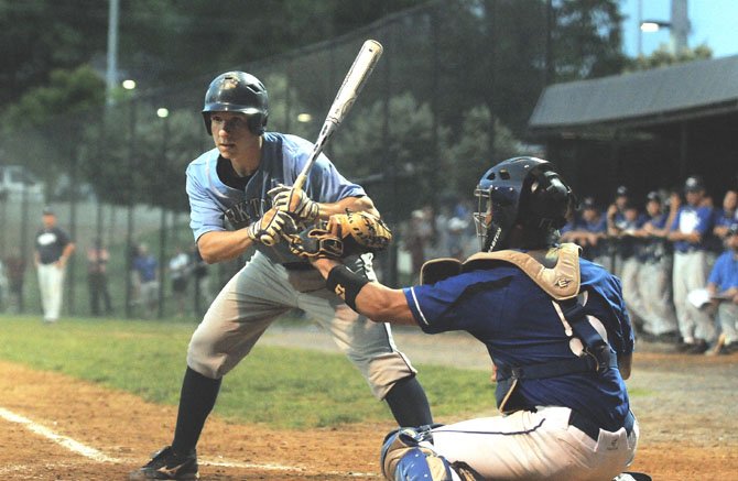 Yorktown’s Daniel Whitaker delivered an RBI single against West Potomac on May 25.