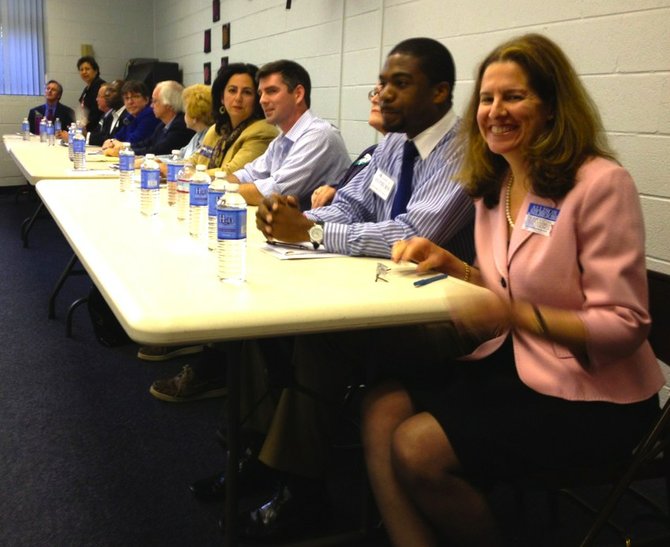 All 14 Democratic candidates appear at a forum earlier this month at Cora Kelly Recreation Center.