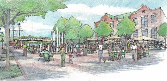 Recommendation 3.69 of the waterfront plan calls for creation of a new public plaza called Fitzgerald Square where the Old Dominion Boat Club’s parking lot currently exists.