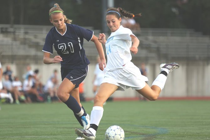 Sophomore Meghan Flynn was one of the Yorktown girls’ soccer team’s top offensive threats in 2012.
