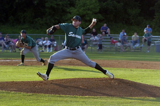 It was a tough outing for Saxon southpaw Jonathan O'Connor, who gave the Saxons his best in four innings of work.