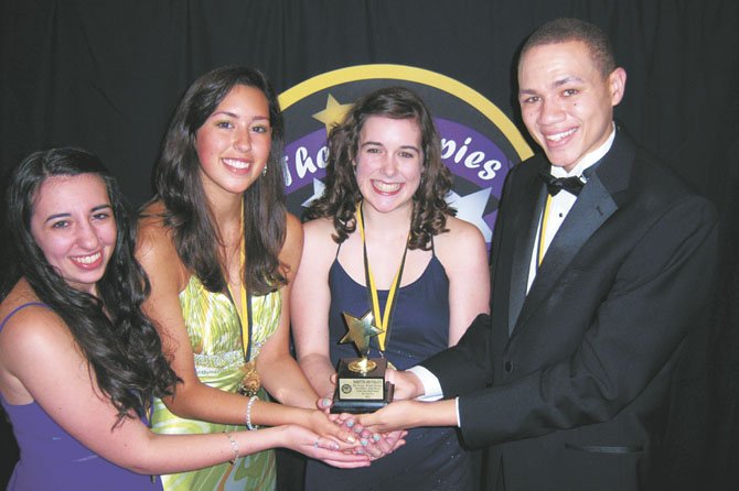 Marketing and Publicity, Jenny Rubin, Michelle Slivinski, Caitlyn Herron and Kyle Norfleet, South Lakes High School, "West Side Story."