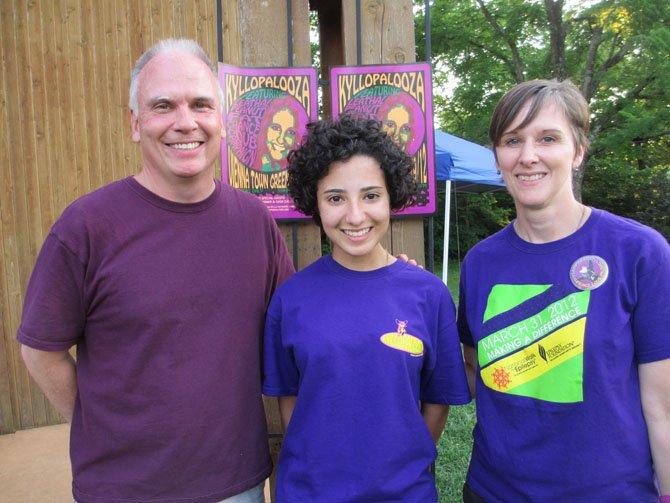 Khristin Kyllo Memorial Fund founders Tom and Julie Kyllo with the 2012 "Dream Big" scholarship recipient Kathy Longmire, James Madison High School senior.