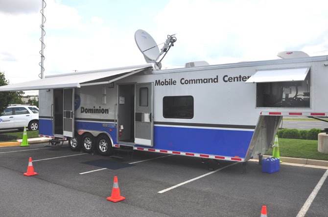 Dominion Power’s Mobile Command Center, which provides field crews with a link to corporate facilities during emergencies. The center was deployed to Norfolk during Tropical Storm Ida, as well as Richmond, Charlottesville and North Carolina during recent events.