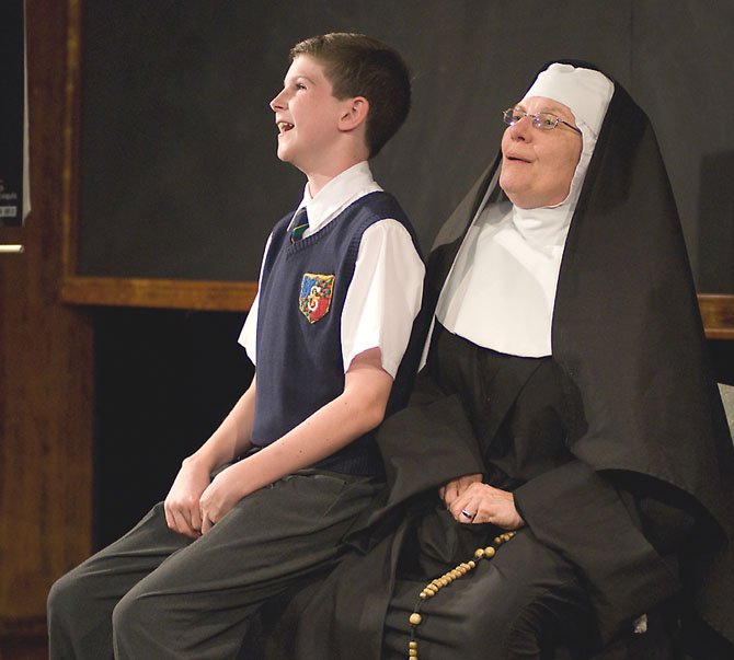 Colin Trinity, left, as Thomas, and Cam Magee as Sister Mary Ignatius.