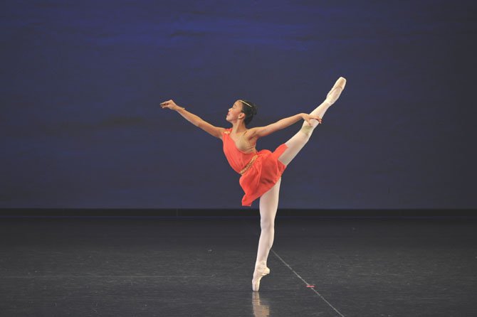 Grace Cho performs at the January 2012 Youth America Grand Prix. Grace portrays the goddess Diana the Huntress in a variation from the ballet "Diana and Acteon."