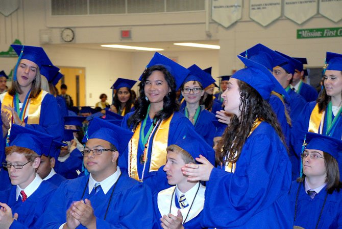 Students who earned 4.0 GPA or higher during their four years at South Lakes stand to be recognized during the Graduation Ceremony.