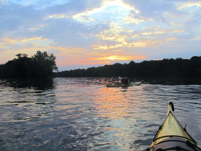 Sunset on the Potomac River just west of Riley’s Lock.