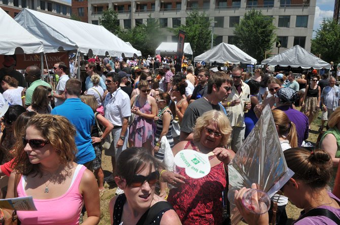 Seven Virginia wineries showcased their products at the Carlyle Food and Wine Festival.