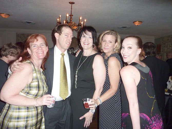 Cast members of “All the King's Women” ham it up following the opening night performance June 9 at The Little Theatre of Alexandria. Pictured are director Ellen Dempsey, Ric Andersen, Robin Parker, Sarah Holt and Jennifer Finch. The show runs through June 30. Visit www.thelittletheatre.com.
