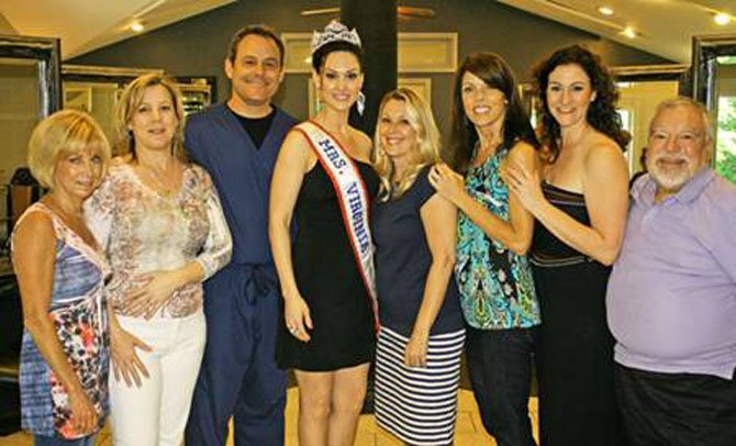 Mrs. Virginia Brandi Pope and Bellini Salon & MedEsthetics team members.