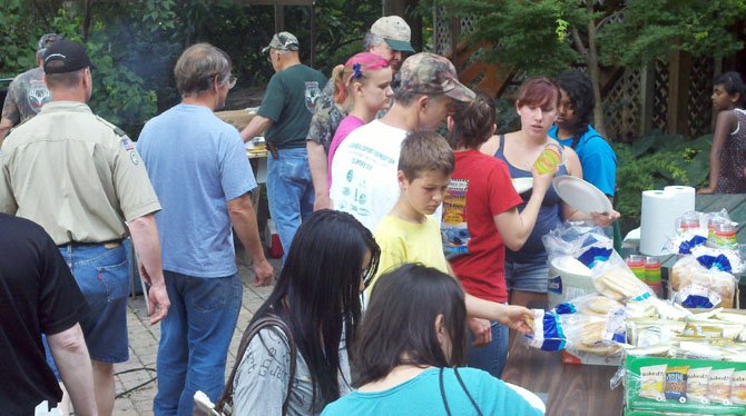 A barbecue included venison, bear, caribou and wild salmon.